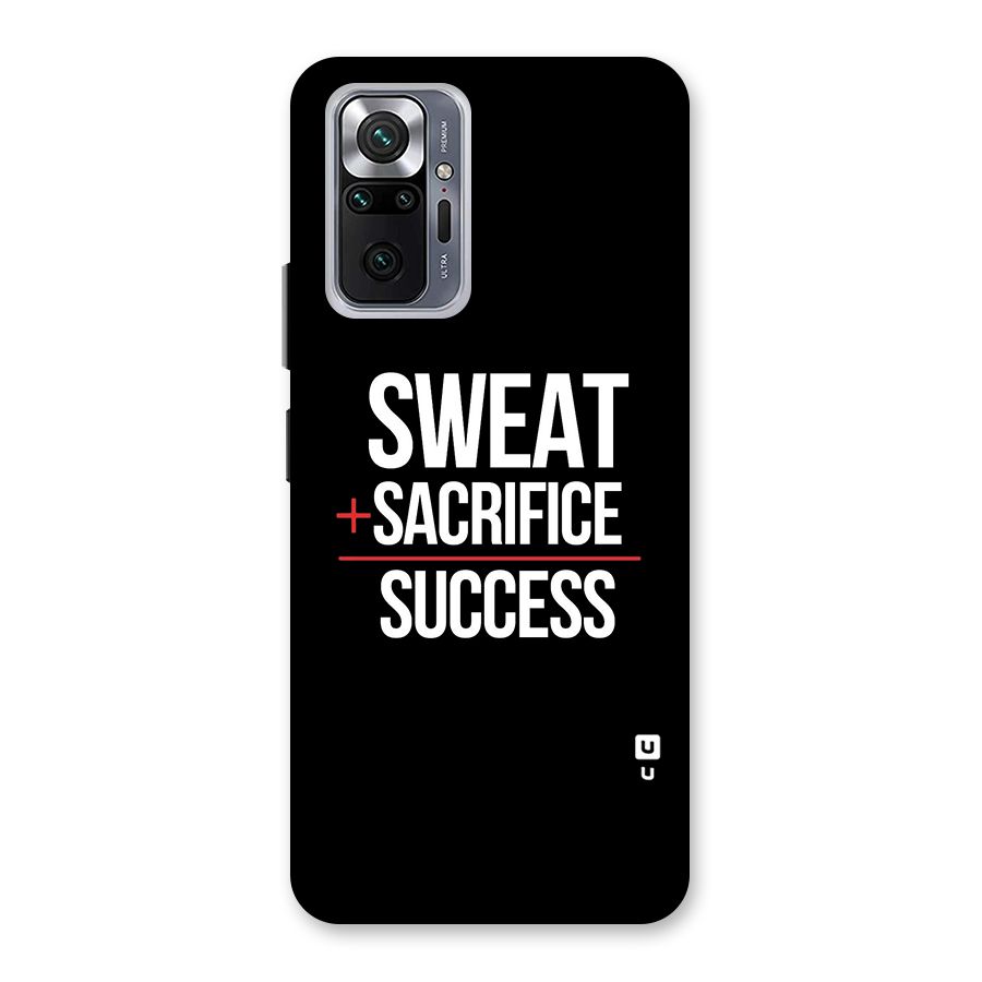 Sweat Sacrifice Success Back Case for Redmi Note 10 Pro
