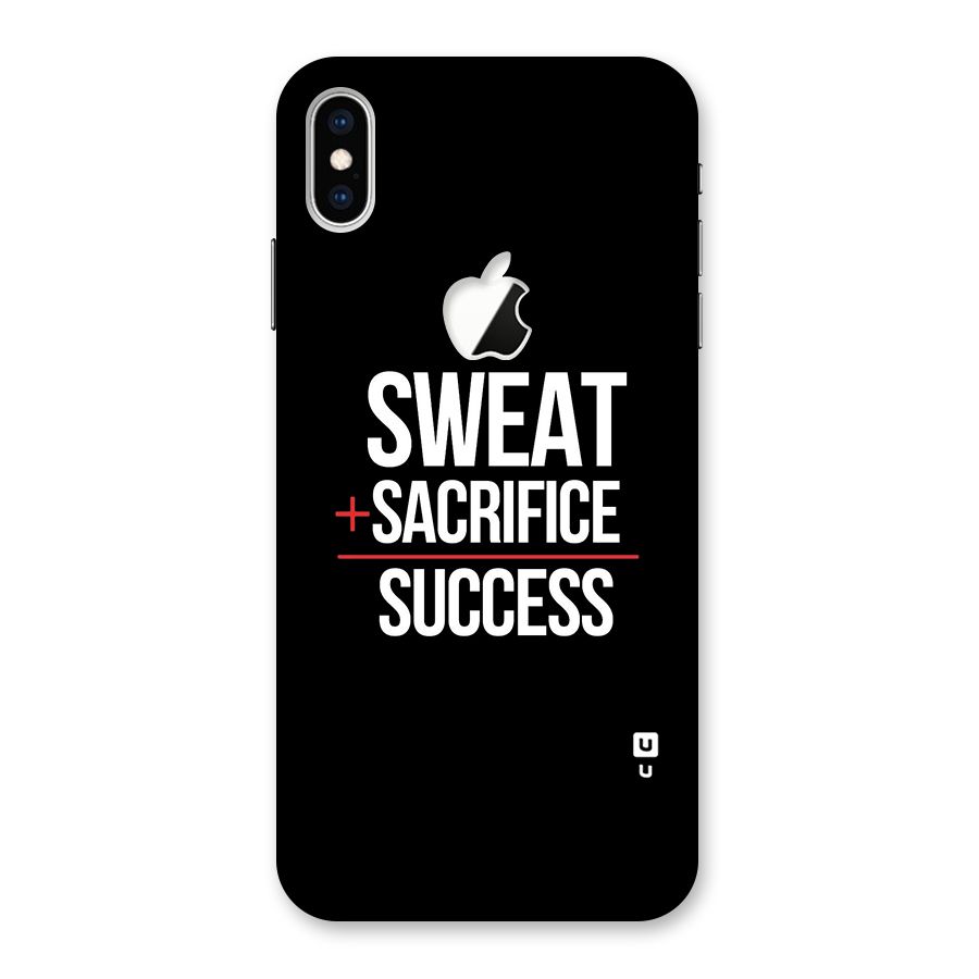 Sweat Sacrifice Success Back Case for iPhone XS Max Apple Cut
