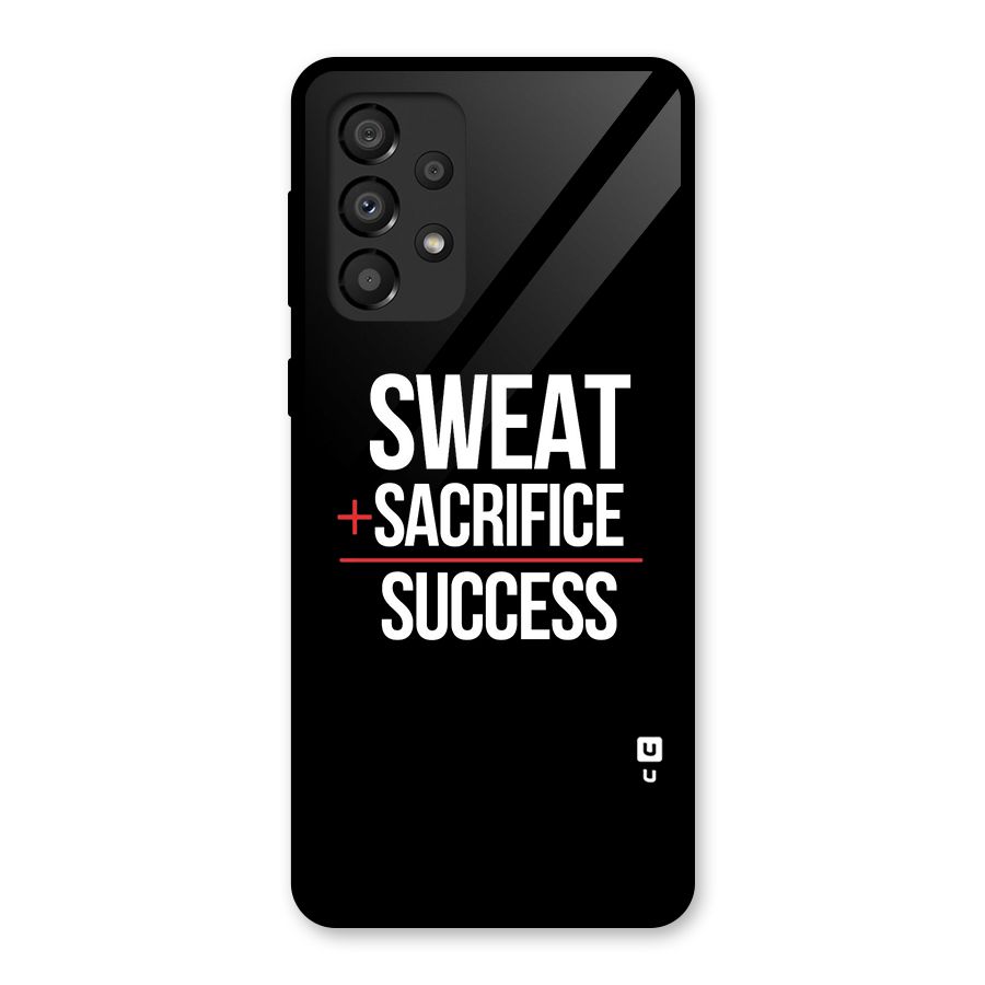 Sweat Sacrifice Success Glass Back Case for Galaxy A33 5G