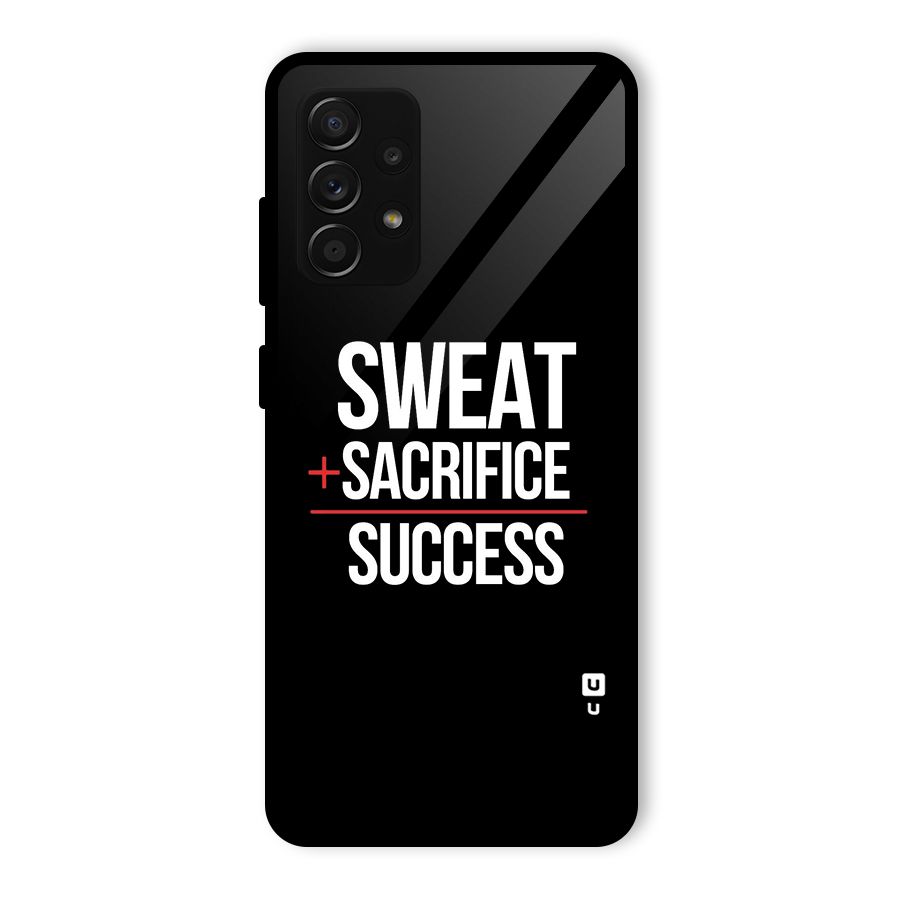 Sweat Sacrifice Success Glass Back Case for Galaxy A53 5G