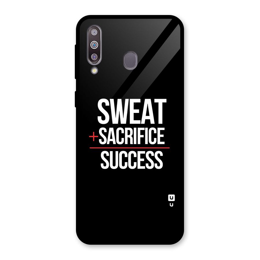 Sweat Sacrifice Success Glass Back Case for Galaxy M30
