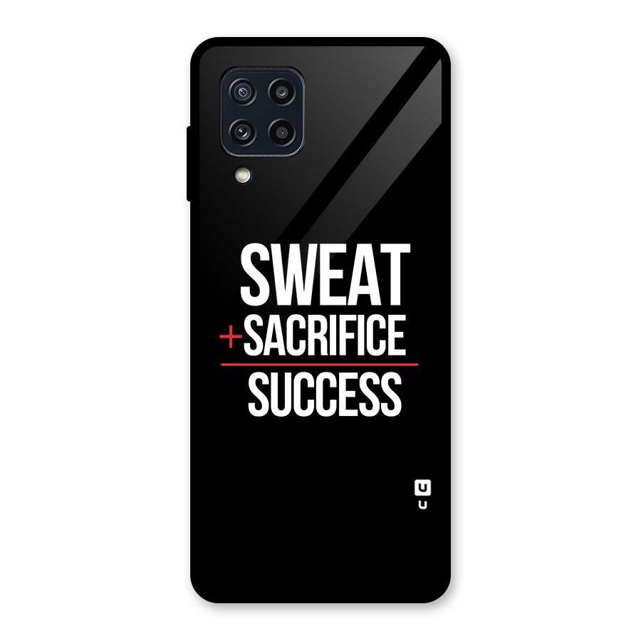 Sweat Sacrifice Success Glass Back Case for Galaxy M32