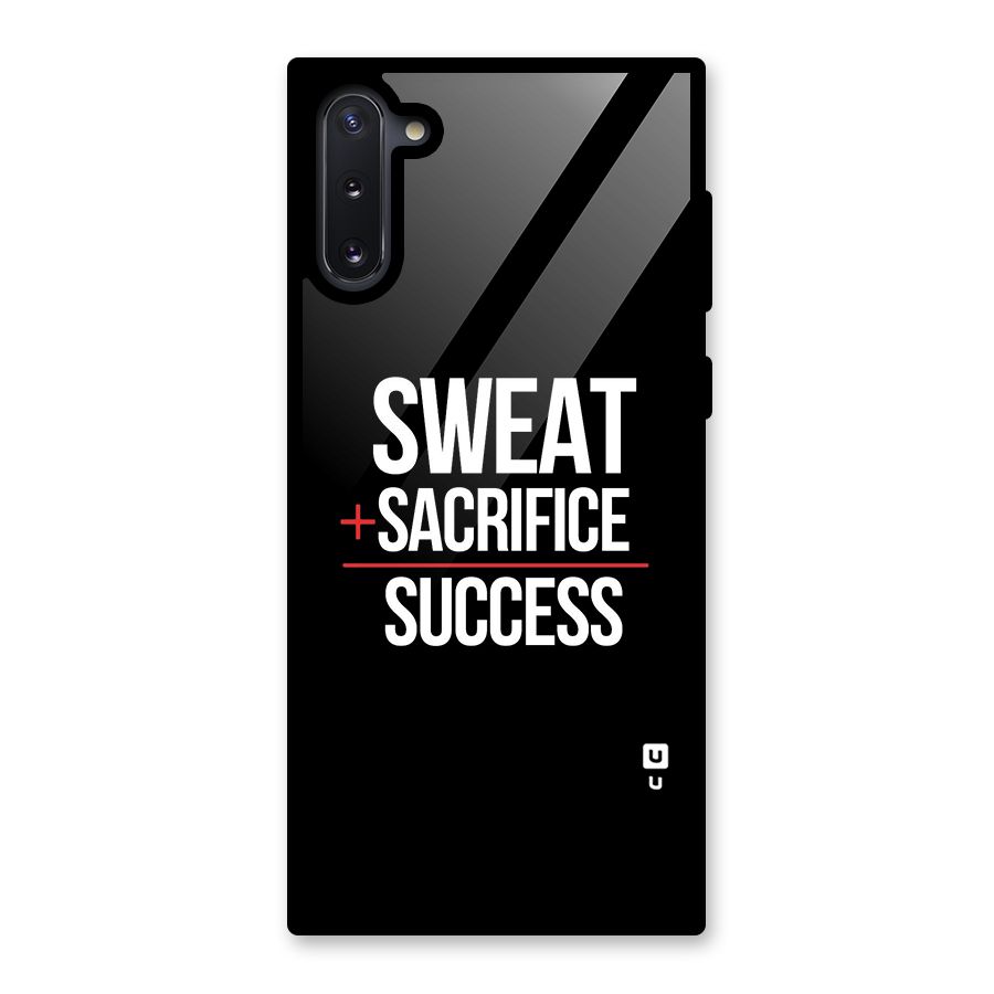 Sweat Sacrifice Success Glass Back Case for Galaxy Note 10