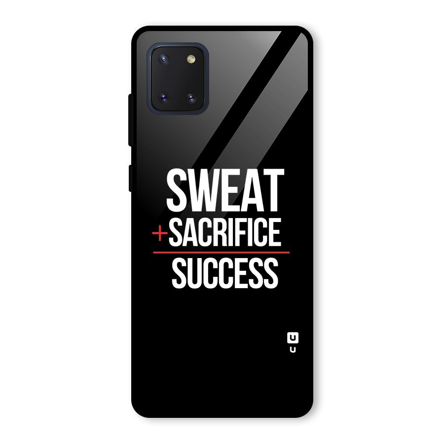 Sweat Sacrifice Success Glass Back Case for Galaxy Note 10 Lite