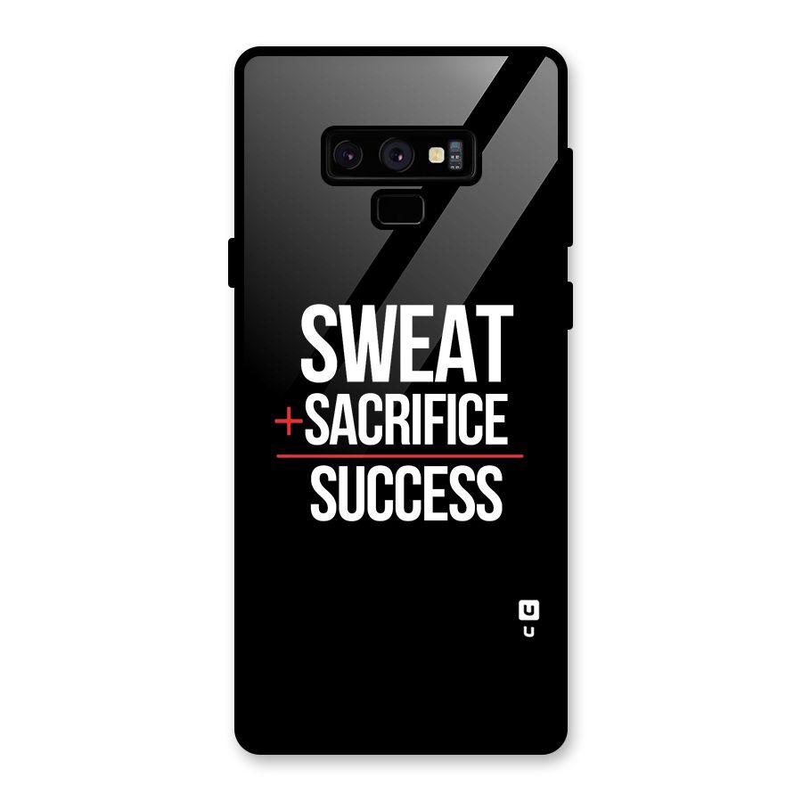 Sweat Sacrifice Success Glass Back Case for Galaxy Note 9