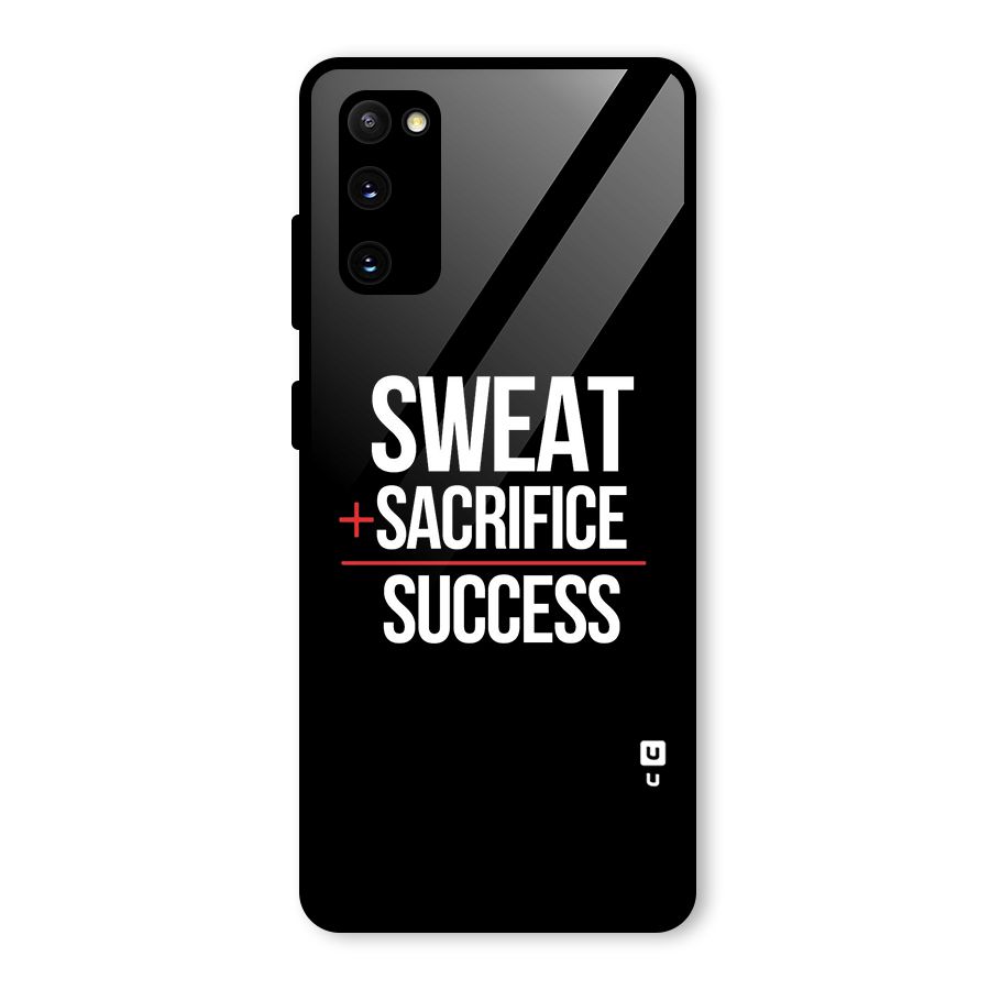 Sweat Sacrifice Success Glass Back Case for Galaxy S20 FE