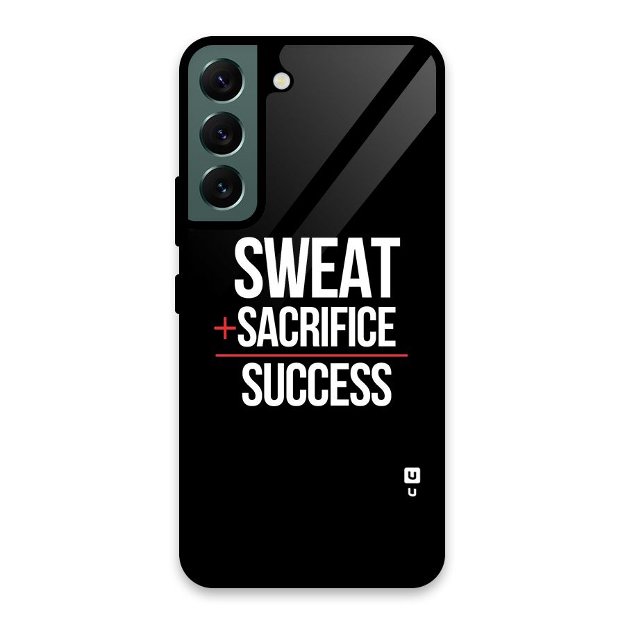 Sweat Sacrifice Success Glass Back Case for Galaxy S22 5G