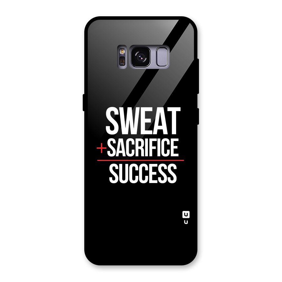 Sweat Sacrifice Success Glass Back Case for Galaxy S8
