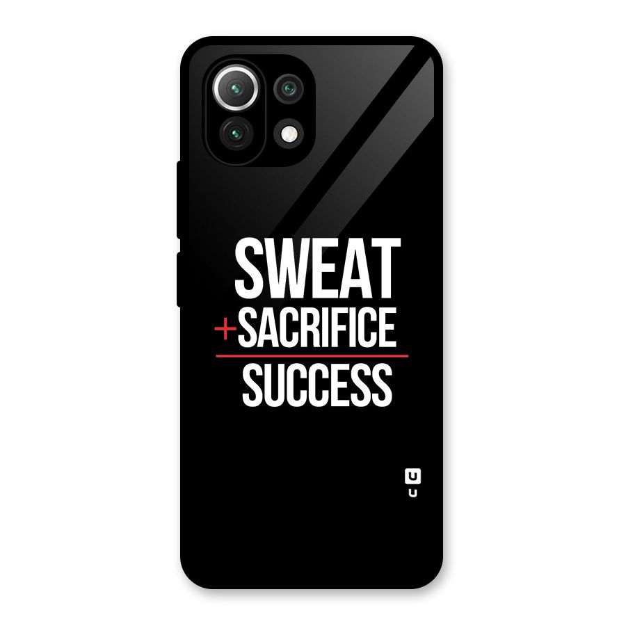 Sweat Sacrifice Success Glass Back Case for Mi 11 Lite