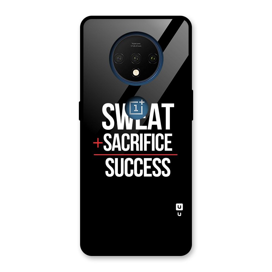 Sweat Sacrifice Success Glass Back Case for OnePlus 7T