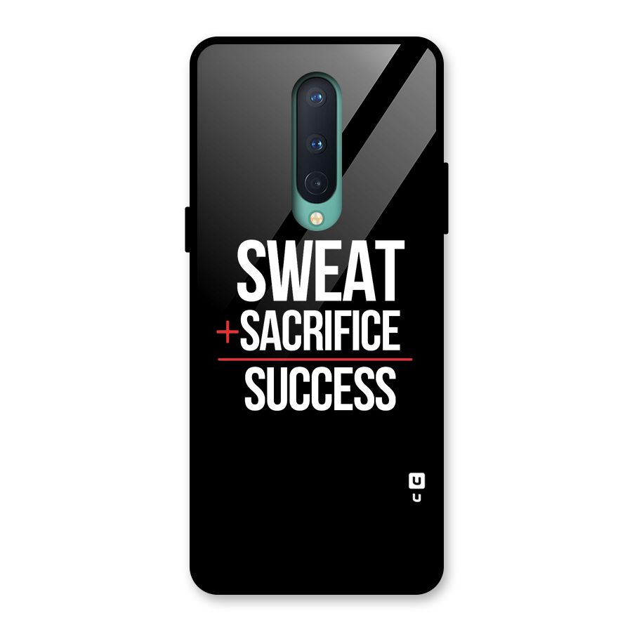 Sweat Sacrifice Success Glass Back Case for OnePlus 8