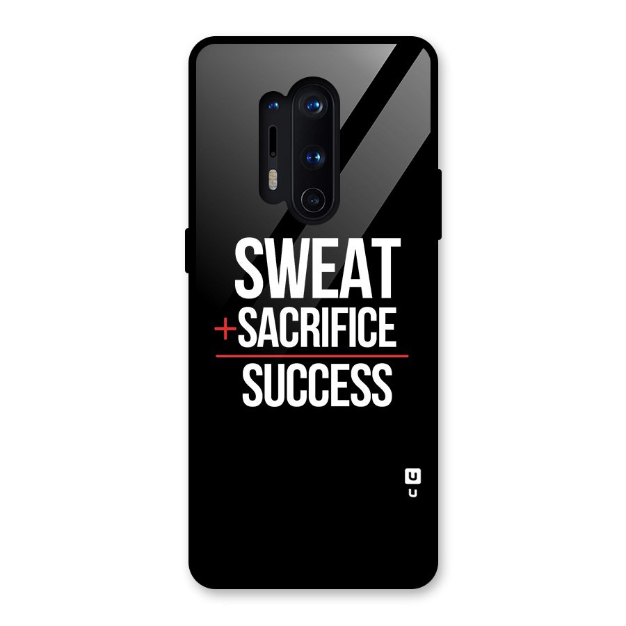 Sweat Sacrifice Success Glass Back Case for OnePlus 8 Pro