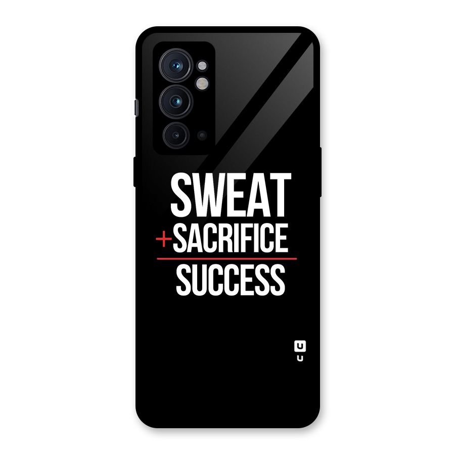 Sweat Sacrifice Success Glass Back Case for OnePlus 9RT 5G
