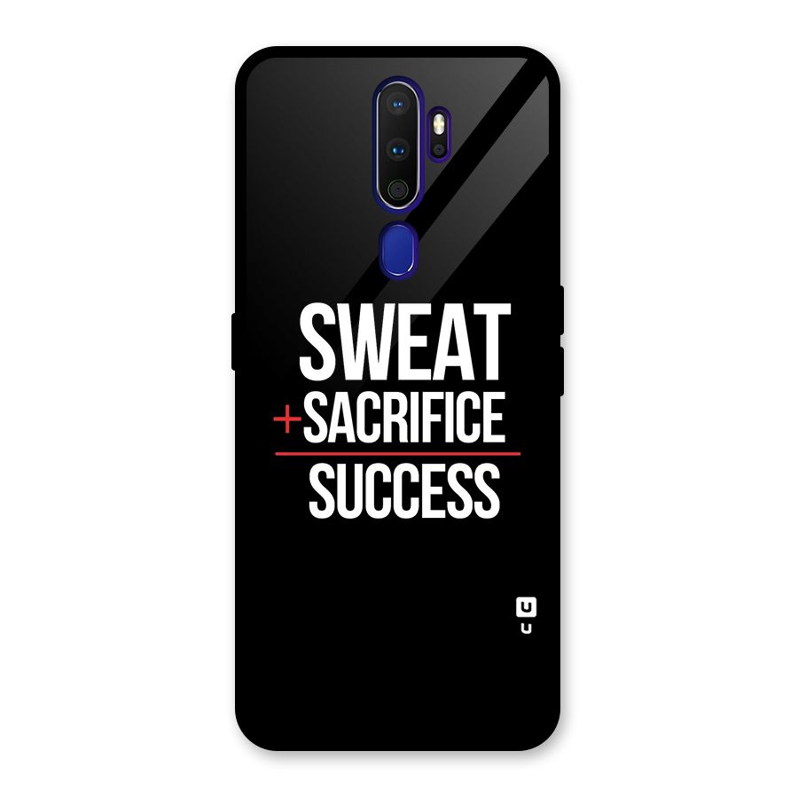 Sweat Sacrifice Success Glass Back Case for Oppo A9 (2020)