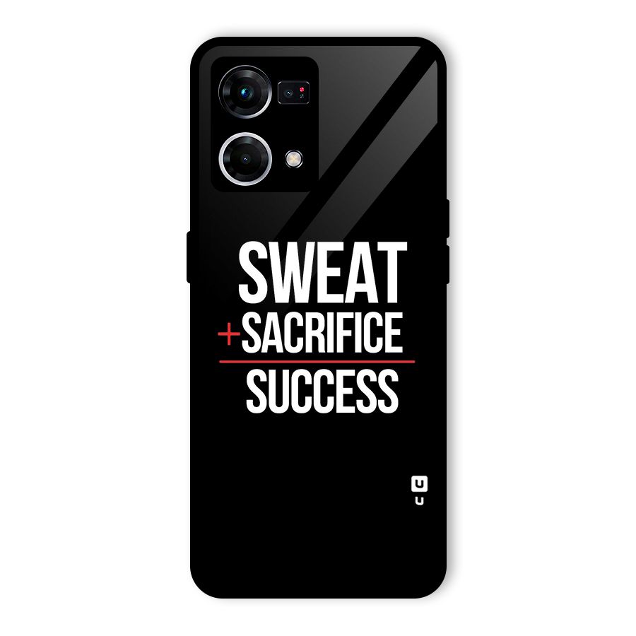Sweat Sacrifice Success Glass Back Case for Oppo F21 Pro 4G