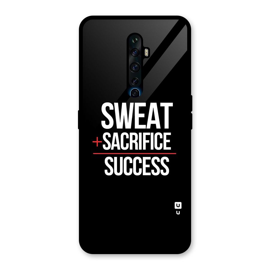Sweat Sacrifice Success Glass Back Case for Oppo Reno2 F