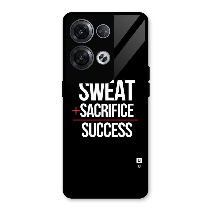 Sweat Sacrifice Success Glass Back Case for Oppo Reno8 Pro 5G