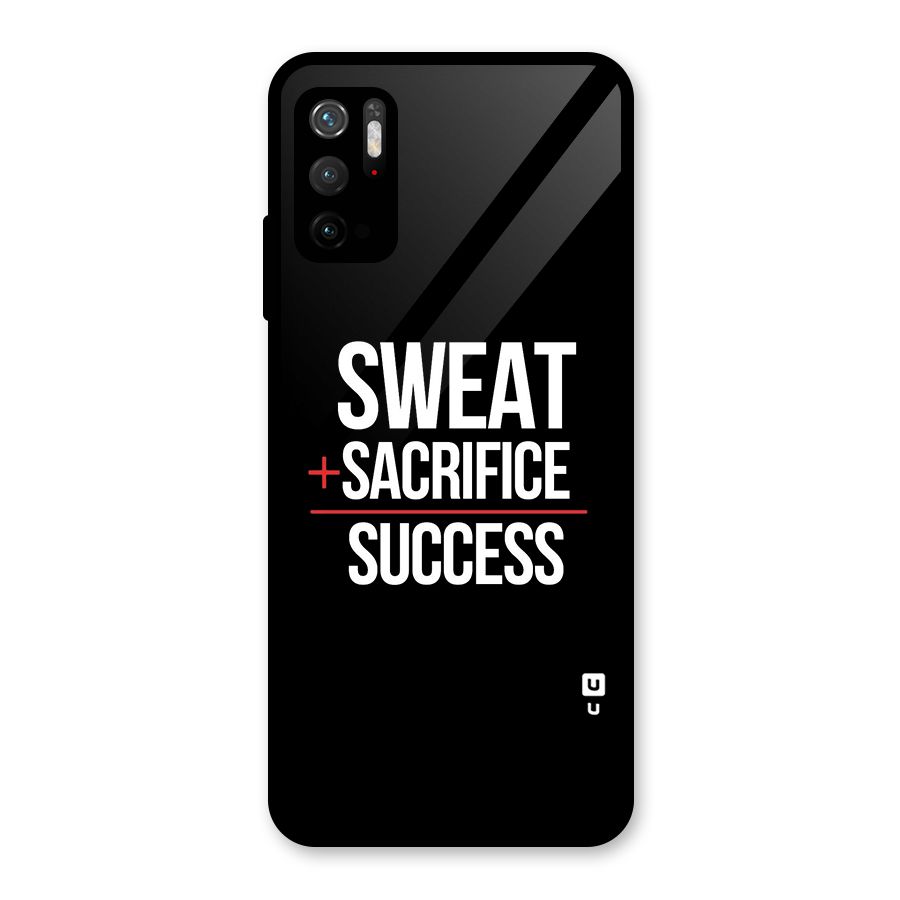 Sweat Sacrifice Success Glass Back Case for Poco M3 Pro 5G