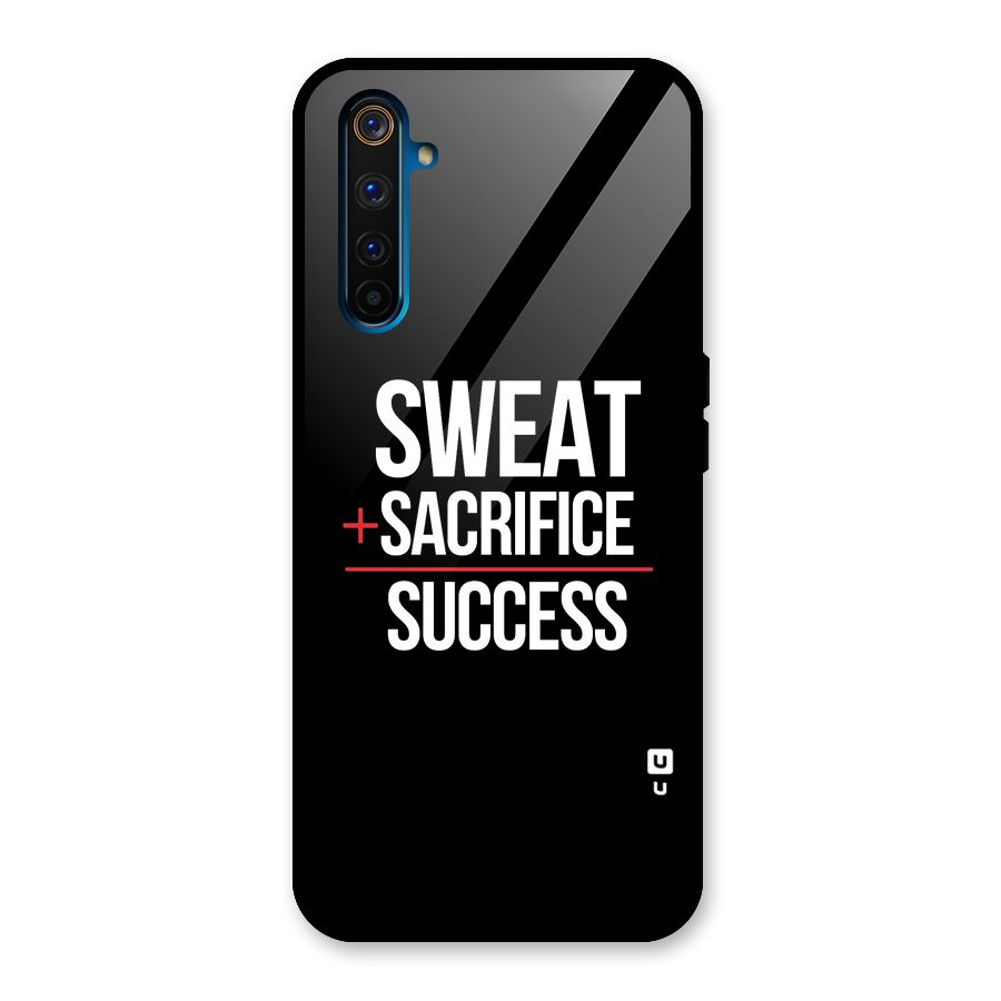 Sweat Sacrifice Success Glass Back Case for Realme 6 Pro