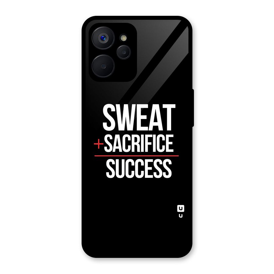 Sweat Sacrifice Success Glass Back Case for Realme 9i 5G