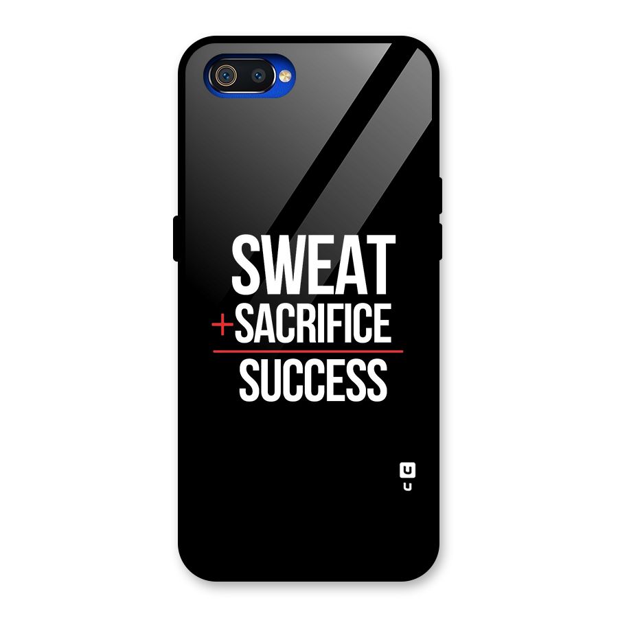 Sweat Sacrifice Success Glass Back Case for Realme C2