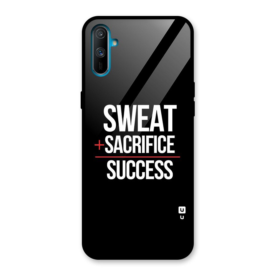 Sweat Sacrifice Success Glass Back Case for Realme C3