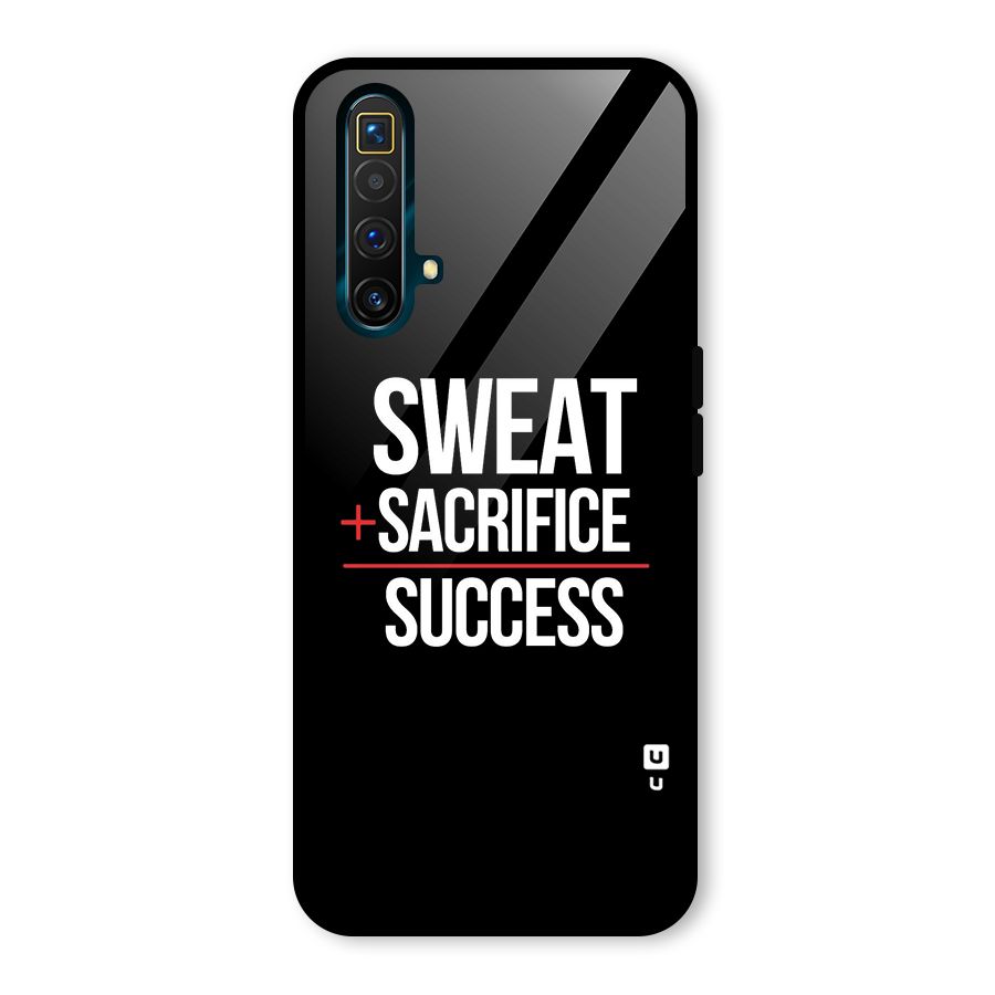 Sweat Sacrifice Success Glass Back Case for Realme X3 SuperZoom