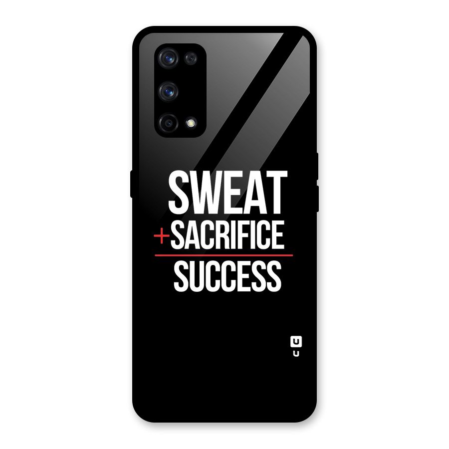 Sweat Sacrifice Success Glass Back Case for Realme X7 Pro