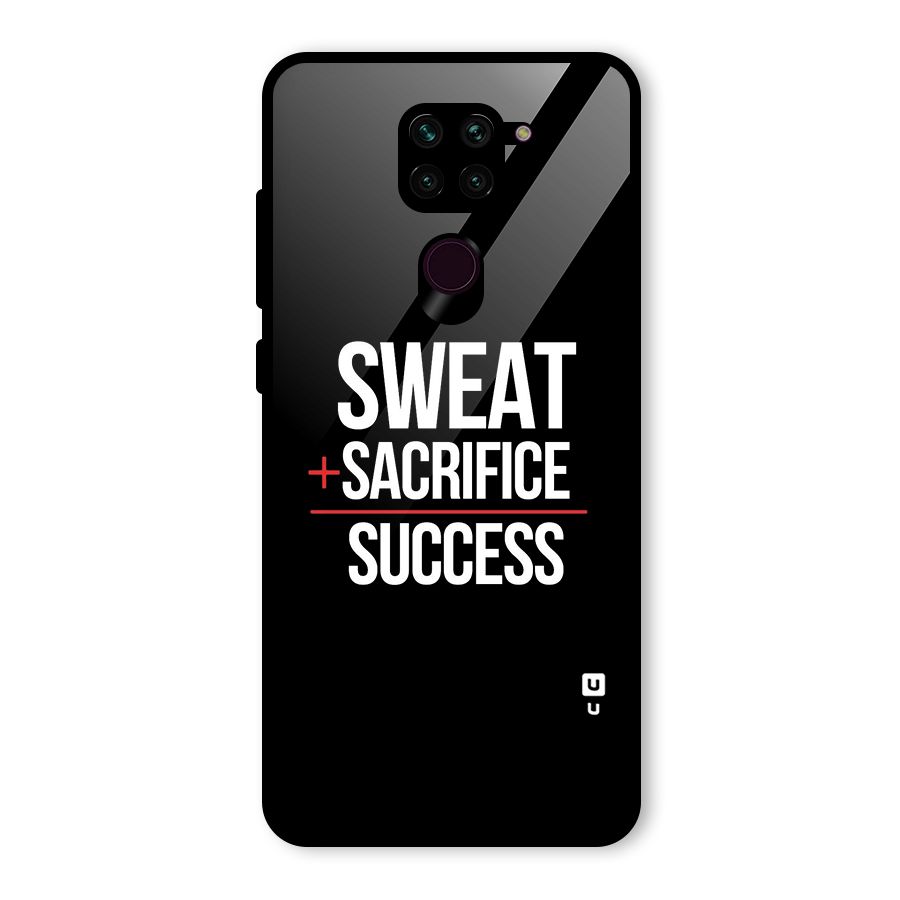 Sweat Sacrifice Success Glass Back Case for Redmi Note 9