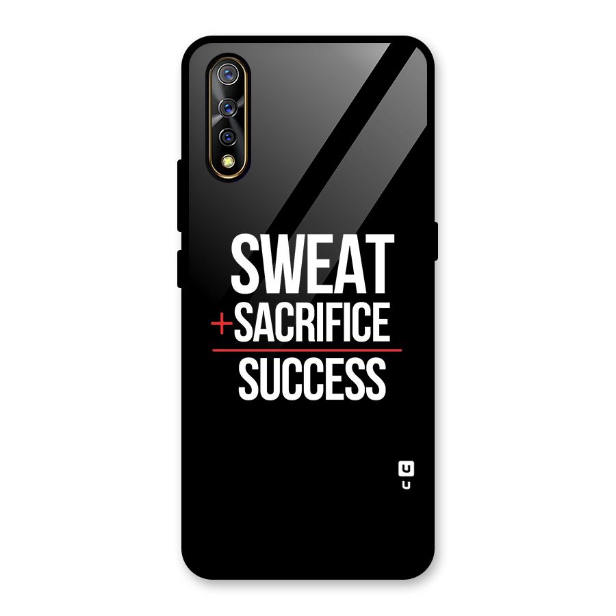 Sweat Sacrifice Success Glass Back Case for Vivo S1