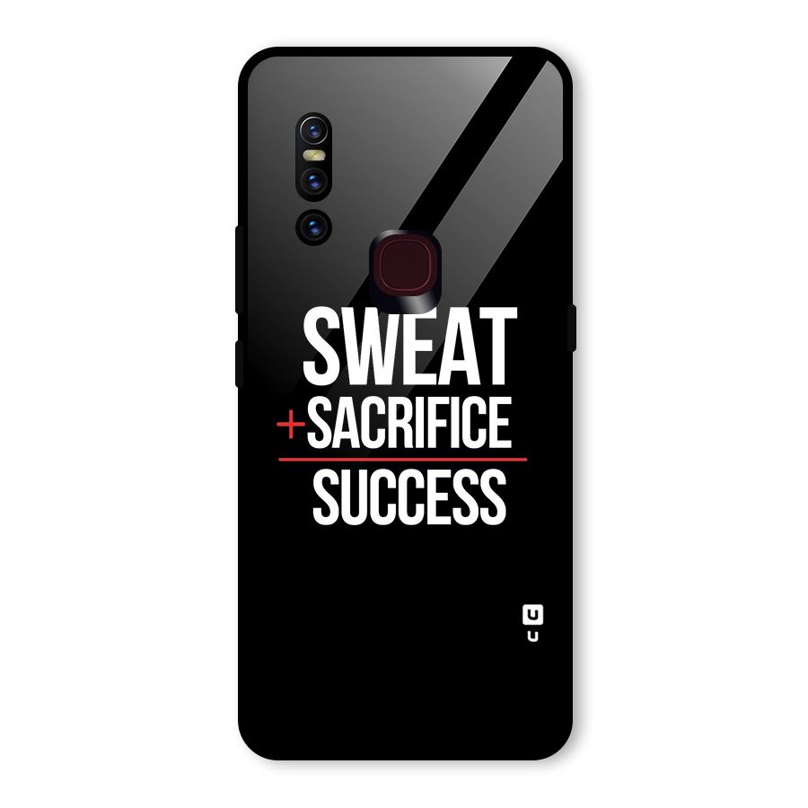 Sweat Sacrifice Success Glass Back Case for Vivo V15