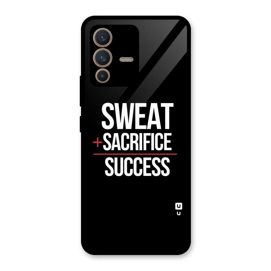 Sweat Sacrifice Success Glass Back Case for Vivo V23 5G