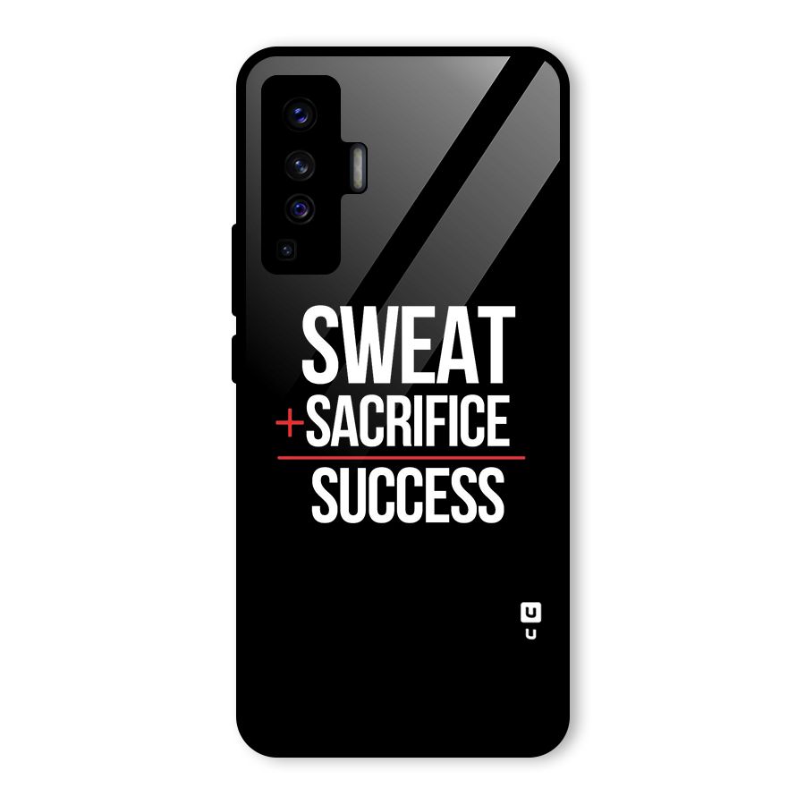 Sweat Sacrifice Success Glass Back Case for Vivo X50