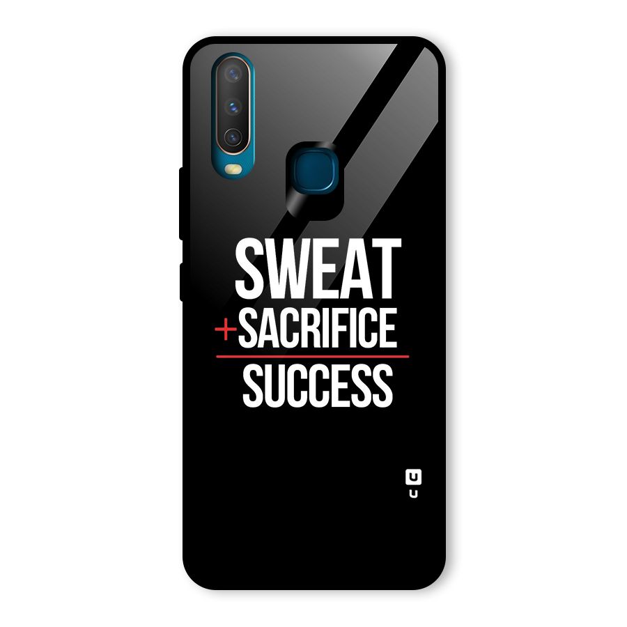 Sweat Sacrifice Success Glass Back Case for Vivo Y12
