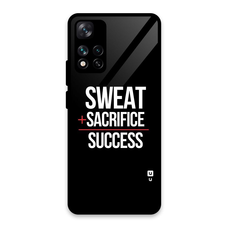 Sweat Sacrifice Success Glass Back Case for Xiaomi 11i HyperCharge 5G