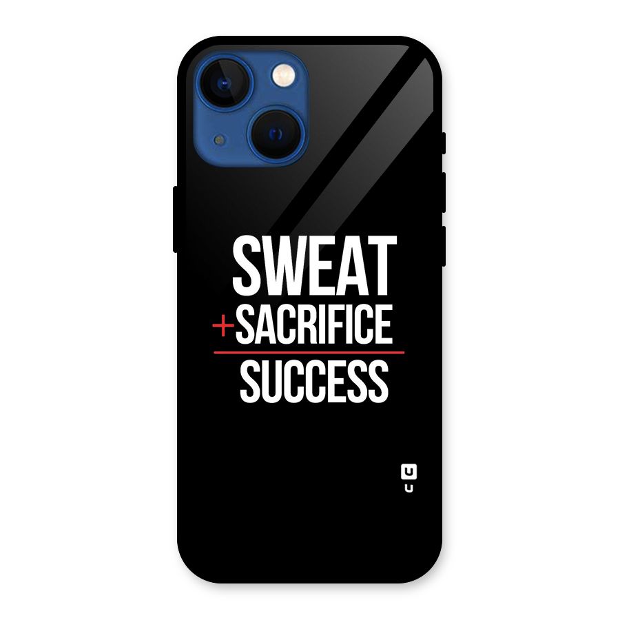 Sweat Sacrifice Success Glass Back Case for iPhone 13 Mini