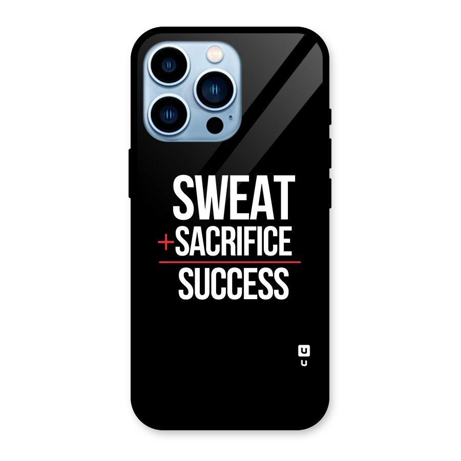 Sweat Sacrifice Success Glass Back Case for iPhone 13 Pro