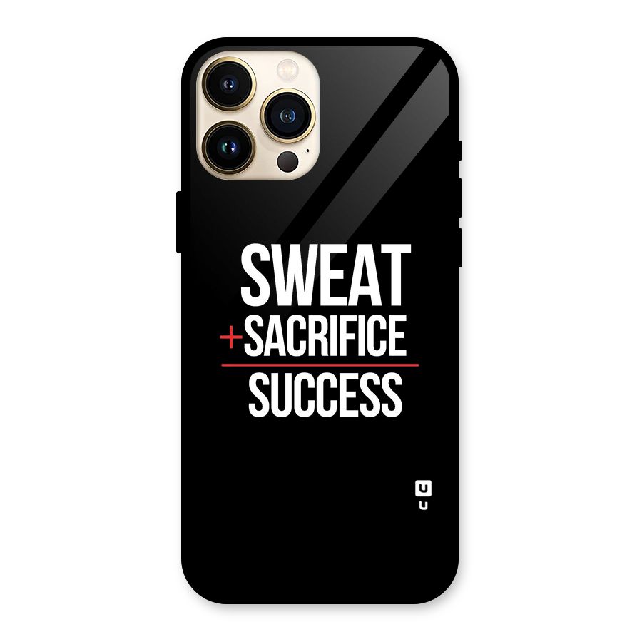 Sweat Sacrifice Success Glass Back Case for iPhone 13 Pro Max