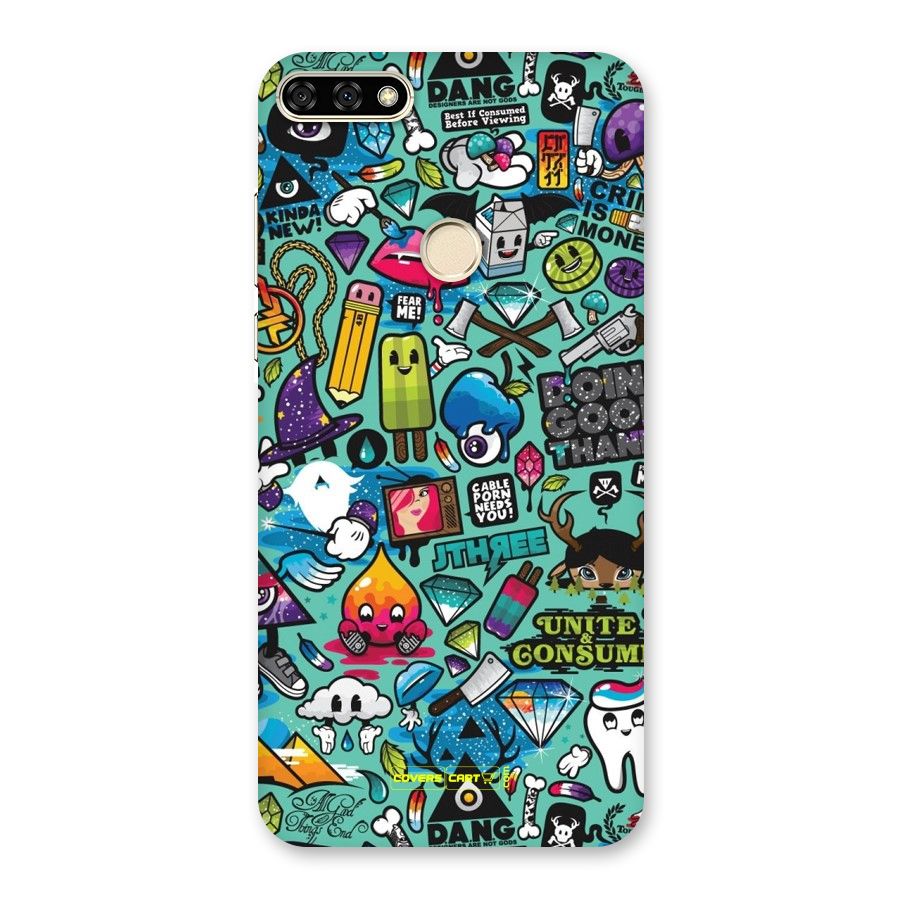 Sweet Candies Back Case for Honor 7A