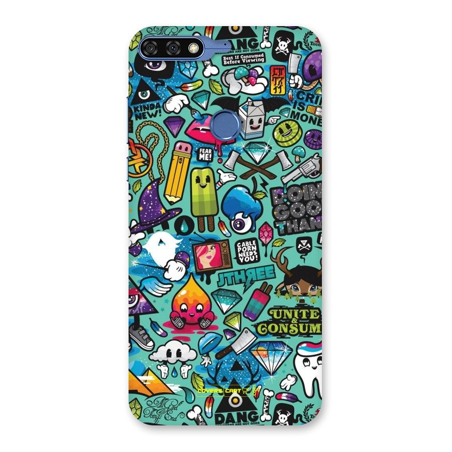 Sweet Candies Back Case for Honor 7C