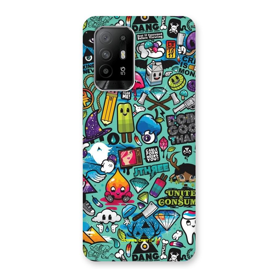 Sweet Candies Back Case for Oppo F19 Pro Plus 5G