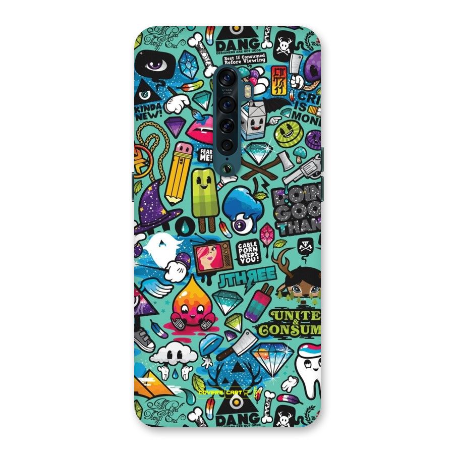 Sweet Candies Back Case for Oppo Reno2