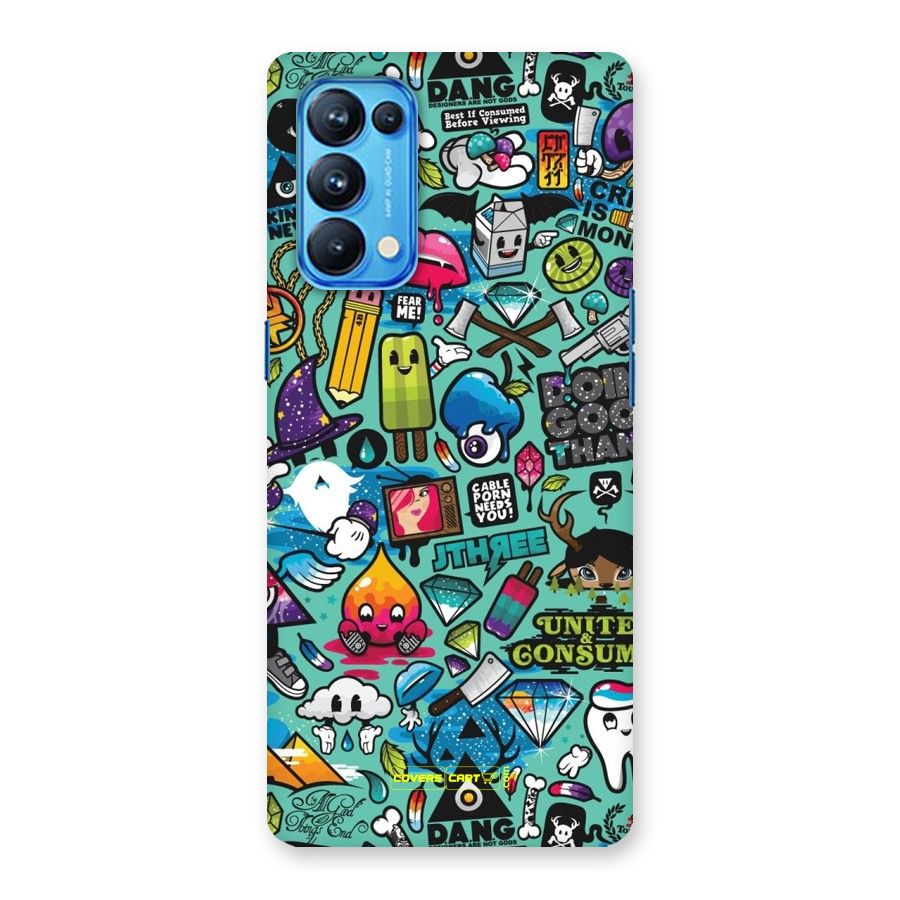 Sweet Candies Back Case for Oppo Reno5 Pro 5G