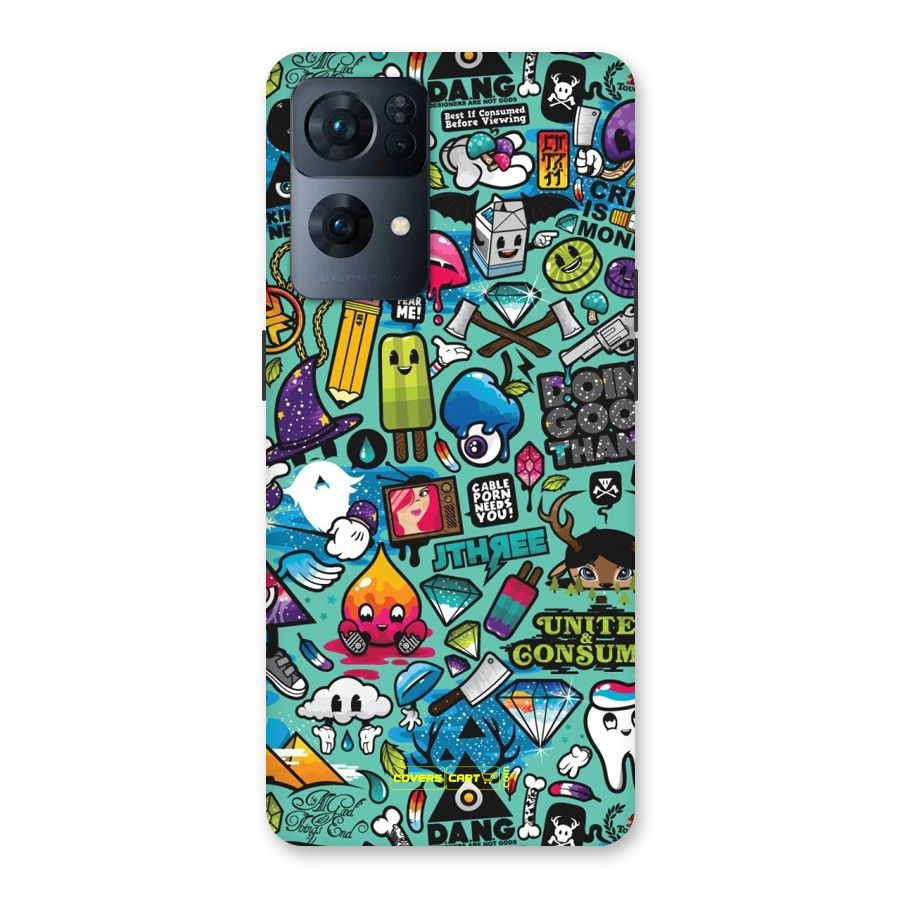 Sweet Candies Back Case for Oppo Reno7 Pro 5G