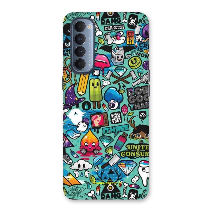 Sweet Candies Back Case for Reno4 Pro