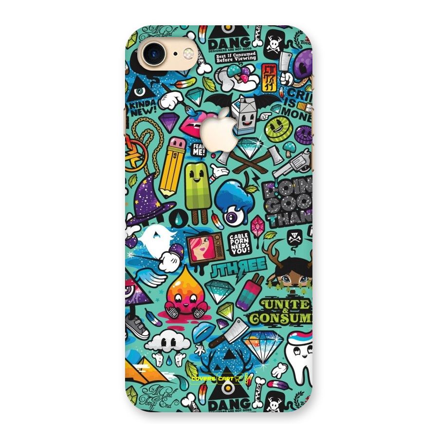 Sweet Candies Back Case for iPhone 7 Apple Cut
