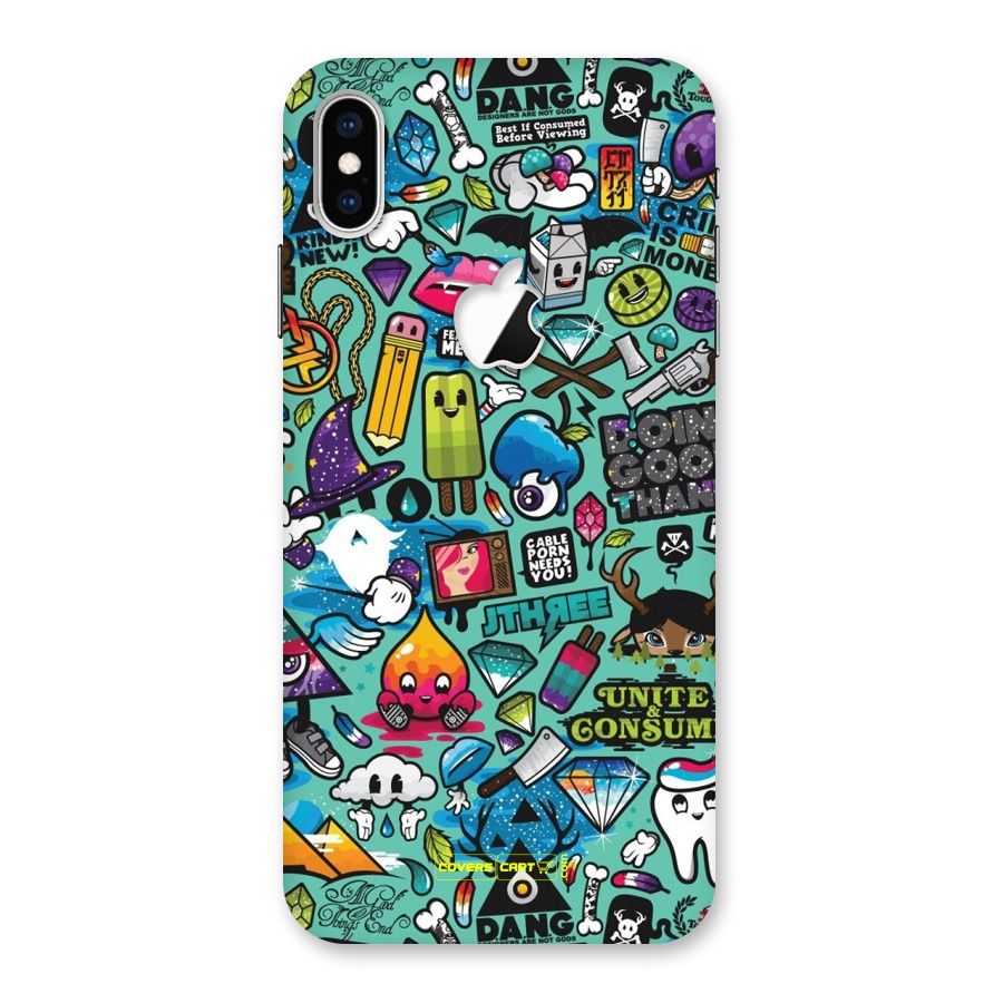 Sweet Candies Back Case for iPhone XS Max Apple Cut