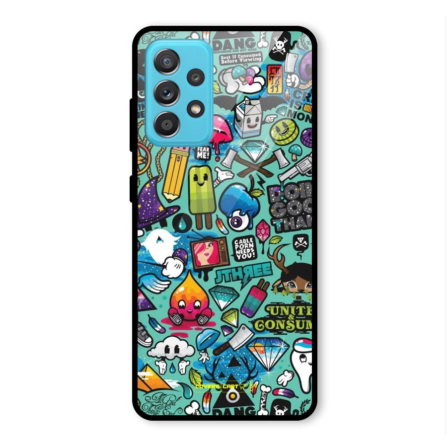 Sweet Candies Glass Back Case for Galaxy A52