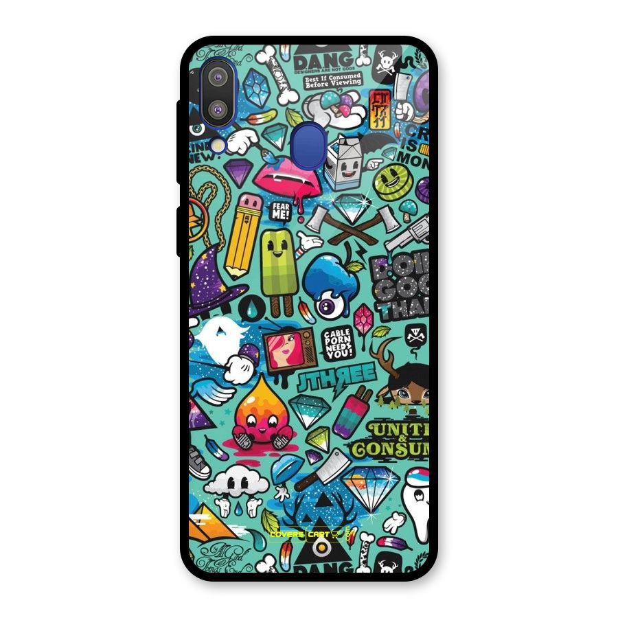 Sweet Candies Glass Back Case for Galaxy M20