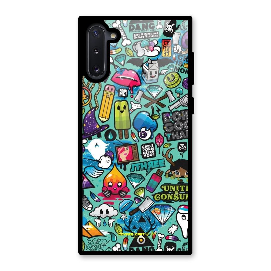 Sweet Candies Glass Back Case for Galaxy Note 10